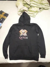 Sudadera con capucha y LOGO de Queen Band para hombre, ropa de calle, Jersey de algodón, talla grande, bonita, larga, cálida, roja