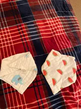 Alimentación de bebé pañuelo de algodón babero triangular pañuelo impermeable babero infantil para Burp paños de muselina Saliva toalla comer suave bebé