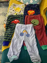 Venta al por menor 5 unids/pack 0-2years PP Pantalones Bebé cartoonfor Niños Niñas Ropa