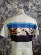 CM YAYA las mujeres de talla grande L-4XL estampado a rayas + jogger ribete traje de dos piezas conjunto de ropa deportiva de manga corta juego de conjunto