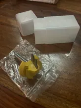 1PC de 45 grados de bloqueo de broca para ranuradora de inglete diámetro 1/4 /8mm mango de madera verde cortador para perforación de la carpintería herramientas