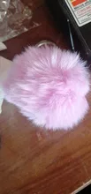 LLavero de felpa de bola de lana púrpura para mujer, colgante de pompón de bola sencilla, Animal Artificial, bolsa de coche, juguete, 1 Uds.