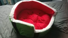 1pc Cute Kennel House Warm Cotton Watermelon Modeling Dog Bed Mat Sofa Pet Cat Bed