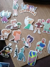 Animaciones de dibujos animados para niños, pegatinas de Futurama, grafiti personalizado, equipaje decorativo, impermeable, juguetes de pegatinas, 10/50 Uds.
