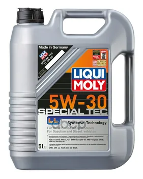 LIQUI MOLY oil Motor special TEC LL (leichtlauf special LL) 5W-30 (5 liters.)
LIQUI MOLY oil Motor special TEC LL (leichtlauf special LL) 5W-30 (5 liters.)
