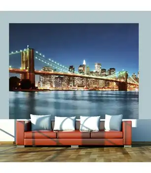 Mural-Brooklyn Bridge luminous 
Mural-Brooklyn Bridge luminous