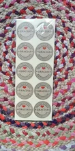 100 unids/lote Kraft Gracias español Etiquetas de Gracias pegatinas hecho a mano paquete sobre sello etiqueta Scrapbooking adhesivo de papelería
