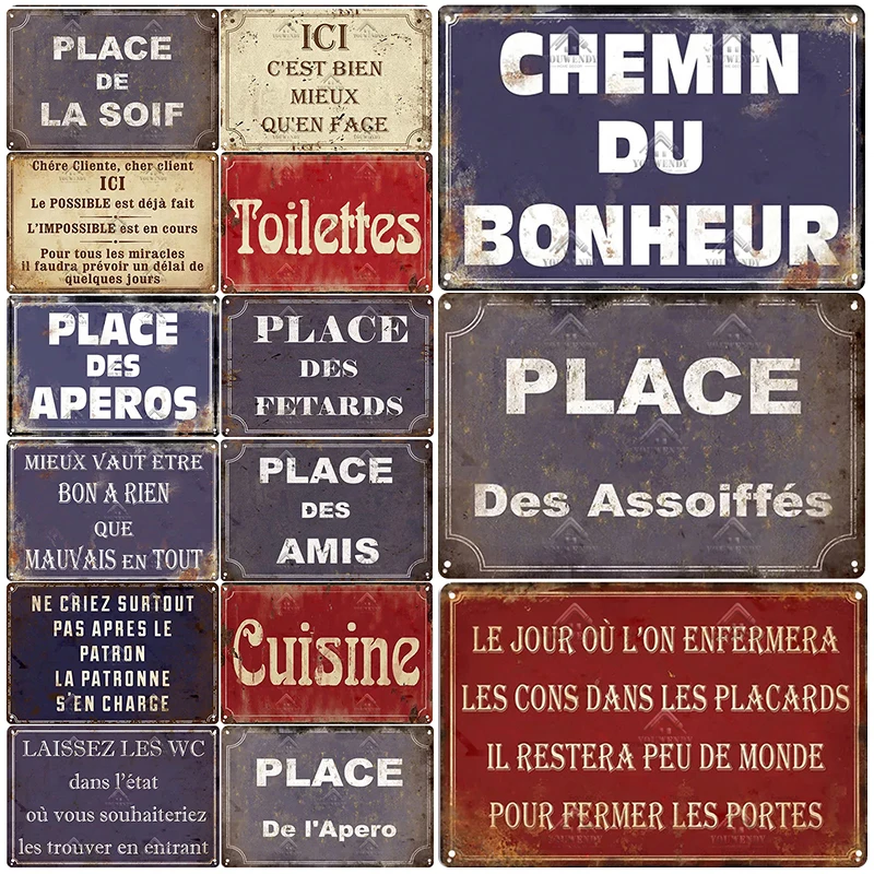 Place des Aperos Plaque Metal, Vintage, Funny, Retro, Tin Sign, Bar, Pub, Club, Wall Decor, Iron Painting, Decorative Plate,
Place des Aperos Plaque Metal, Vintage, Funny, Retro, Tin Sign, Bar, Pub, Club, Wall Decor, Iron Painting, Decorative Plate,