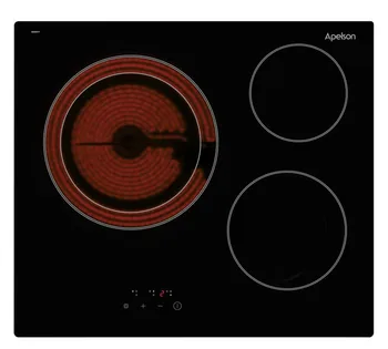 Apelson Placa hob AVT 360 Negro 3 zones bake 60 cm easy anchoring system blockade Safety tactile control
Apelson Placa hob AVT 360 Negro 3 zones bake 60 cm easy anchoring system blockade Safety tactile control