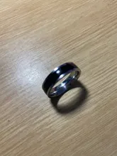 Anillos de boda de acero inoxidable para hombre y mujer, Alianza clásica, color negro y plateado, joyería para parejas, banda de compromiso