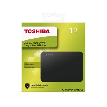 2.5 "External Hard drive Toshiba Canvio Basics 1TB USB 3.0 
2.5 "External Hard drive Toshiba Canvio Basics 1TB USB 3.0
