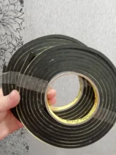 Anti-Collision-Seal-Strip Sponge Foam-Rubber Single-Side-Tape Strong-Eva Thick Black