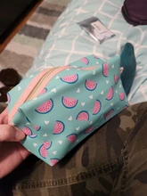 PURDORED-neceser de piel sintética para mujer, bolsa de belleza femenina, neceser portátil de viaje, 1 unidad