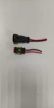 Plug-Set Cable Electrical-Wire-Connector Waterproof with 2-Pin-Way Sealed