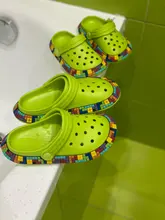 Niño Zapatos de playa niños 2021 Casual colorido los niños Arco Iris calzado para jardín niña Sandalias de moda se desliza al aire libre zapatos de jardín de Eva calzado para jardín