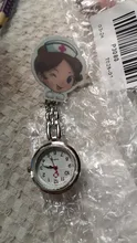 Reloj de bolsillo de cuarzo con dibujos animados para mujer, colgante con Clip para enfermera, Doctor, relojes para regalo médico