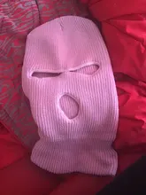 Máscara de esquí de cara cubierta invierno Balaclava máscara de cara completa para deportes de invierno al aire libre CS invierno tres 3 Agujero Pasamontañas de punto sombrero