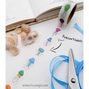 Pre-cut Washi Tape Funny Jellyfish 
Pre-cut Washi Tape Funny Jellyfish