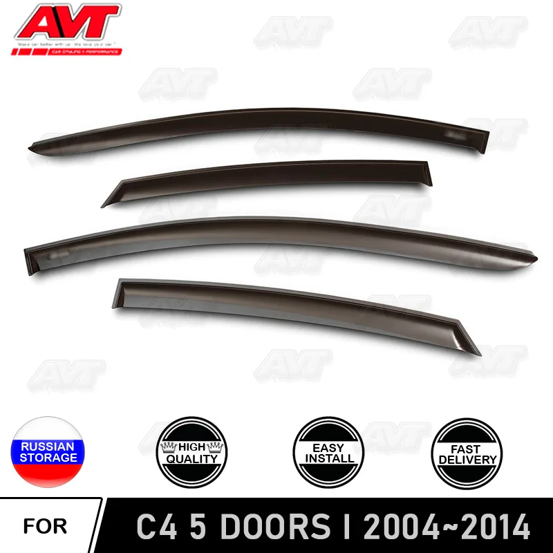 Window deflectors for Citroen C4 5 Doors 2004~2014 Hatchback car styling wind deflector guard auto vent visor rain guards cover
Window deflectors for Citroen C4 5 Doors 2004~2014 Hatchback car styling wind deflector guard auto vent visor rain guards cover