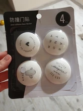 4 Uds tapones de puerta manejar a prueba de golpes a prueba Almohadillas Adhesivas pomo de la puerta cerradura Protector parachoques tapones de la pared de la nave de la gota de silicona