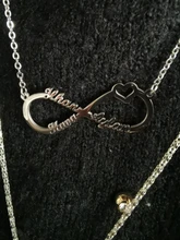 Collar con colgante personalizado de nombre para hombre y mujer, cadena de acero inoxidable dorada, placa con nombre de pareja personalizada, regalo de joyería con corazón