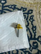 1Pc de 45 grados de bloqueo de broca para ranuradora de inglete 6mm 1/4 mango madera Tenon herramienta de corte de fresado perforación fresado para madera aleación de carburo