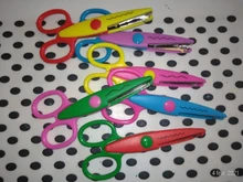 6 unids/lote DIY creativo de arte decorativo tijeras álbum de encaje tijeras tarjeta diseño de foto para los niños arte