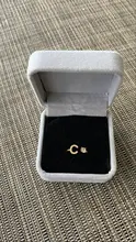A-Z de iniciales para mujer, 26 anillos con letras, acero inoxidable, dorado, anillo con apertura ajustable, nombre, alfabeto, regalo de joyería de boda