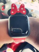 Repuesto de silicona blanda Cove parachoques para Apple reloj 4/44/40mm lindo Minnie funda protectora para iWatch 3/2/1 38/42mm