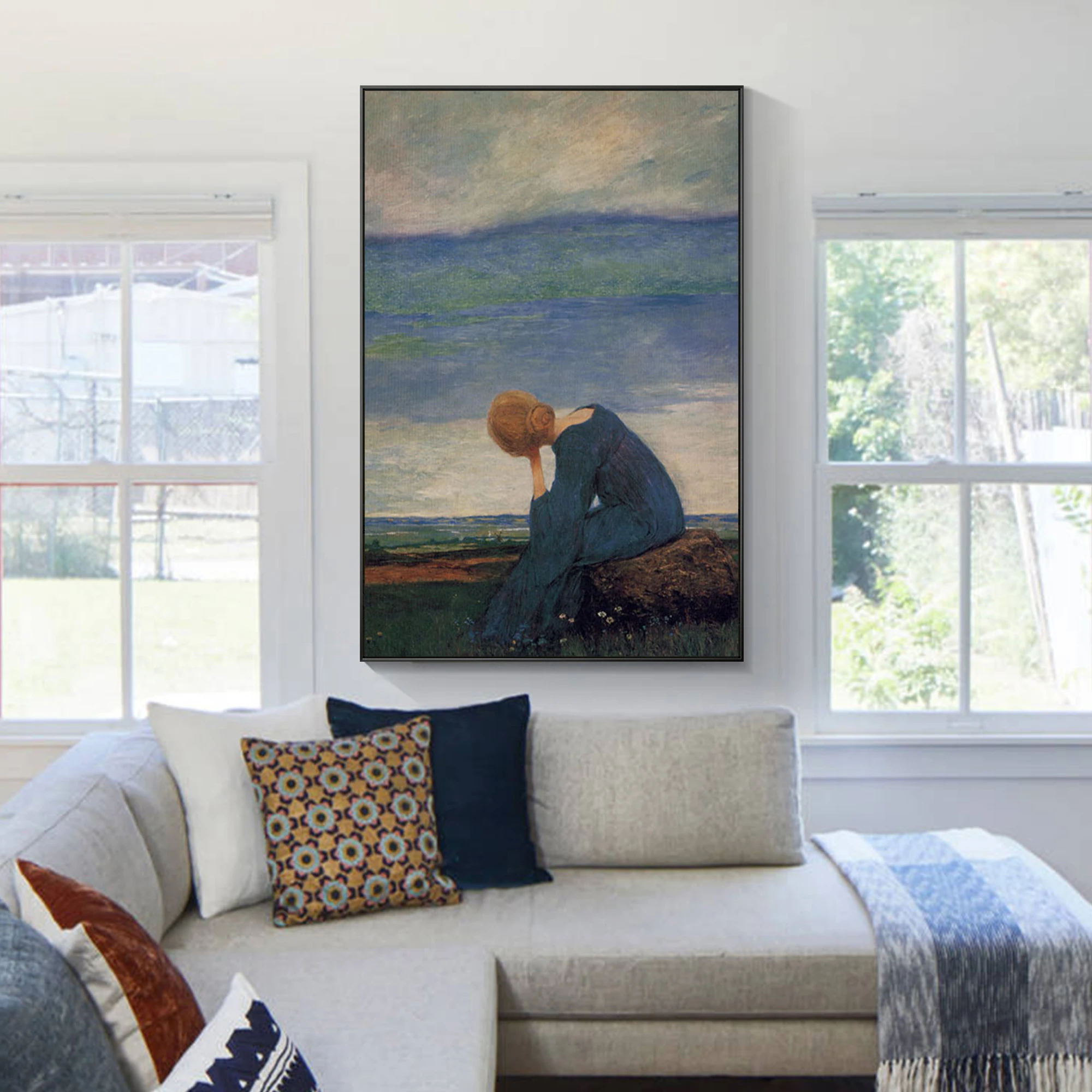 Thinking Woman Acrylic Portrait Painting On Canvas Wall Art Large Wall Art Modern Home Wall Decor Interior Decoration
Thinking Woman Acrylic Portrait Painting On Canvas Wall Art Large Wall Art Modern Home Wall Decor Interior Decoration