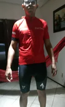 Verde fluorescente STRAVA ciclismo Jersey conjuntos rojo bicicleta shorts de ciclismo de manga larga ropa de bicicleta maillot bibers de Jersey de ciclismo