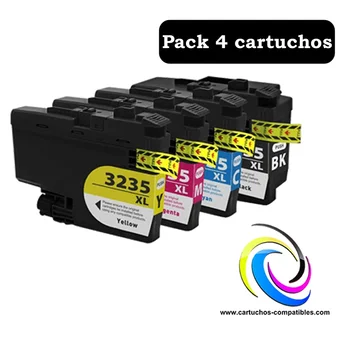 Brother Pack 4 LC-3233, LC-3235, LC-3235XL, LC3233, LC3235, LC3235XL, for DCP J1100DW, MFC J1300DW, DCP-J1100DW, MFC-J1300DW 
Brother Pack 4 LC-3233, LC-3235, LC-3235XL, LC3233, LC3235, LC3235XL, for DCP J1100DW, MFC J1300DW, DCP-J1100DW, MFC-J1300DW