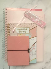 Artículos de papelería coreanos niña corazón Flash Rosa puro lentejuelas marcapáginas Teacher Office Supplies