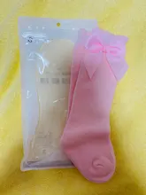 Recién Nacido calcetines de niñas bebé nuevos NIÑOS Calcetines niños pajarita grande chicas hasta la rodilla largo suave calcetines de algodón con lazo para bebé NIÑOS Calcetines