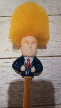 Set de cepillos para inodoro, Set de accesorios de limpieza de baño con escobillas originales de papel higiénico, Donald Trump