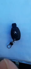Funda de cuero genuino para llavero de coche, funda para llavero para Mercedes Benz CLS CLA GL R SLK AMG A B C S Class, accesorios para mando A distancia