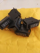 Interruptor basculante de 3 posiciones, 3 pines, KCD3, 20A/125V, 16A/250V, negro, 5 uds.