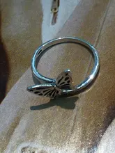 LEKANI-Anillo de Plata de Ley 925 con forma de mariposa, anillos abiertos, Estilo Vintage, Punk, con perlas de gato, joyería de boda, 2021