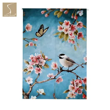 Spring bird on blossom cherry tree branch Butterfly Blue Home Restaurant Japanese Noren Door Curtain Doorway Drapes Room Divider
Spring bird on blossom cherry tree branch Butterfly Blue Home Restaurant Japanese Noren Door Curtain Doorway Drapes Room Divider