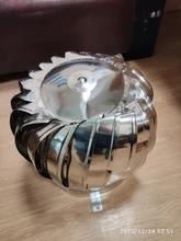 Ventilador de techo de acero inoxidable 304, turbinas eólicas, ventilación de aire, ventilador de ático de 110mm, 150mm, 200mm