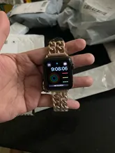 Correa de acero inoxidable para Apple Watch SE 6 5 4, banda de 40mm y 44mm, pulsera de eslabones de Metal para iwatch Series 1, 2, 3, 42mm y 38mm