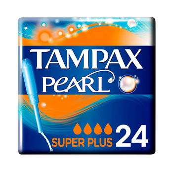 Pack of Tampons Pearl Super Plus Tampax (24 uds)
Pack of Tampons Pearl Super Plus Tampax (24 uds)