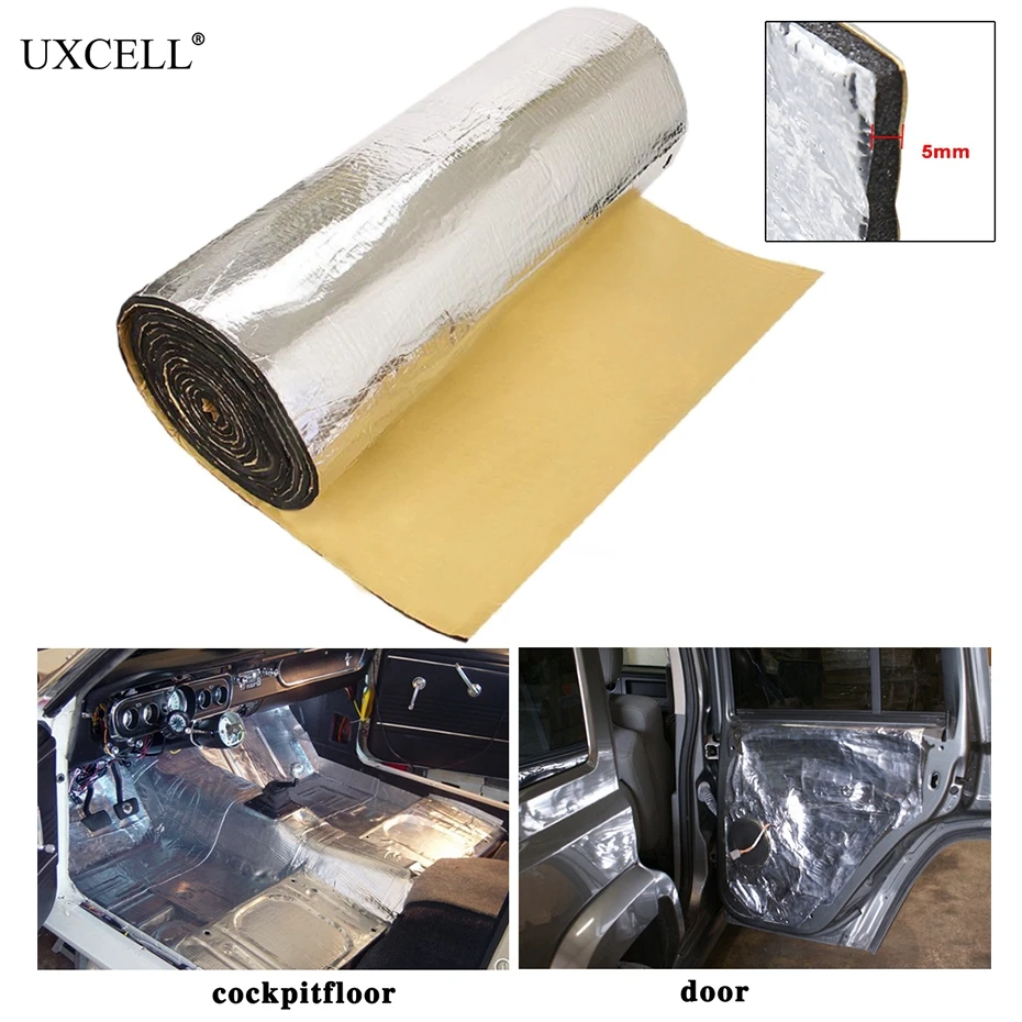 Uxcell 197mil 5mm 200/300/500cm*100cm Thick Car Heat Sound Deadener Insulation Mat Liner Heat Noise Insulation Deadening Mat
Uxcell 197mil 5mm 200/300/500cm*100cm Thick Car Heat Sound Deadener Insulation Mat Liner Heat Noise Insulation Deadening Mat