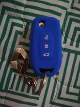 Funda de silicona para llave de coche, carcasa para renault kadjar, 3 botones