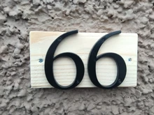 4 101mm moderno Casa Número de Casa de la dirección de la puerta de casa dígitos numéricos de aleación de Zinc de gran Dirección de buzón de señal #0-9