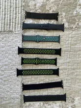 Solo bucle para reloj Apple Watch banda 44mm 40mm, 42mm, 38mm transpirable elástico de la correa banda pulsera de silicona iWatch Serie 3 4 5 SE 6 Correa