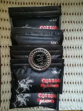 XFKM-Bolsa de algodón orgánico para atomizador de RBA RDA, bolsa de algodón orgánico para limpieza de RBA RDA, 1 o 2 bolsas