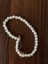 Collar de perlas Vintage para mujer, cadena elegante, accesorios Retro, combina con todo, de estilo urbano