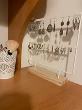 Organizador de pendientes Estante de presentación de joyería colgar y ganchos escaparate para decoración del hogar