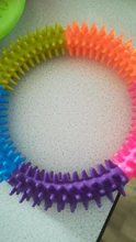 Anillo de espina Multicolor de goma TPR, juguete para mascotas, gato y perro, calidad Molar, juguete ambiental para gatos y perros